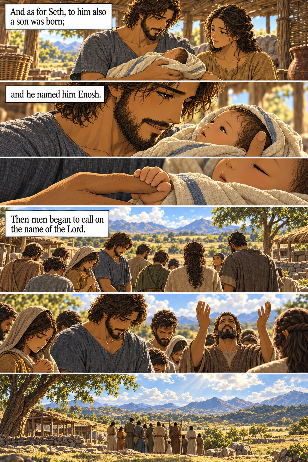 Genesis 4, illustrated section 20 of 20