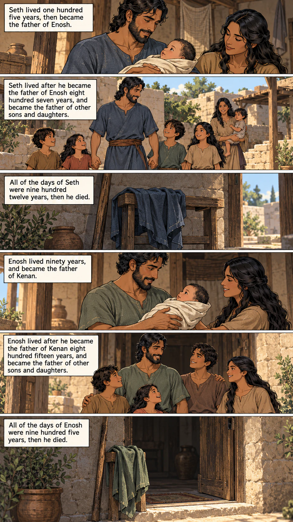 Genesis 5, illustrated section 2 of 7