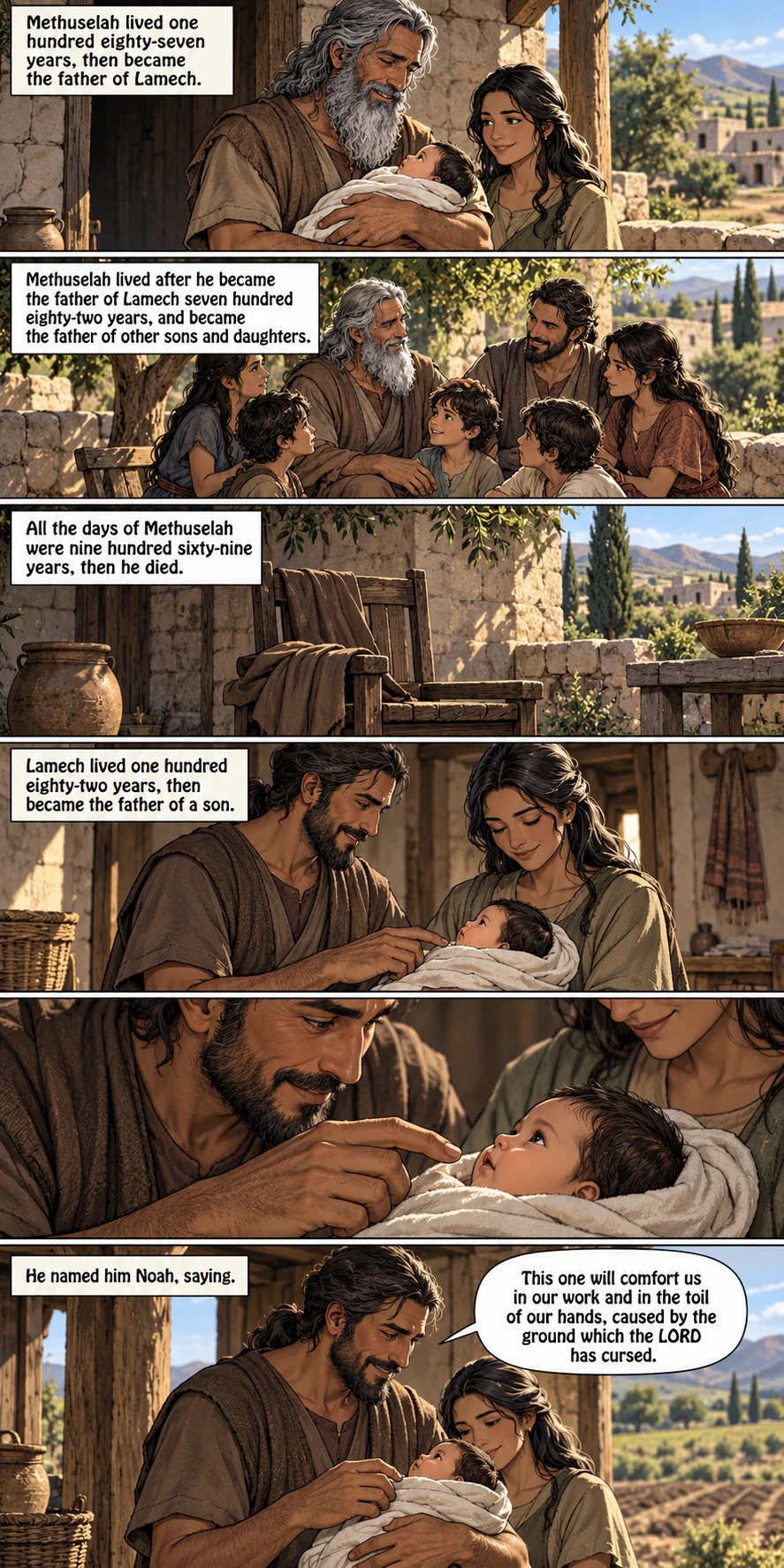 Genesis 5, illustrated section 6 of 7