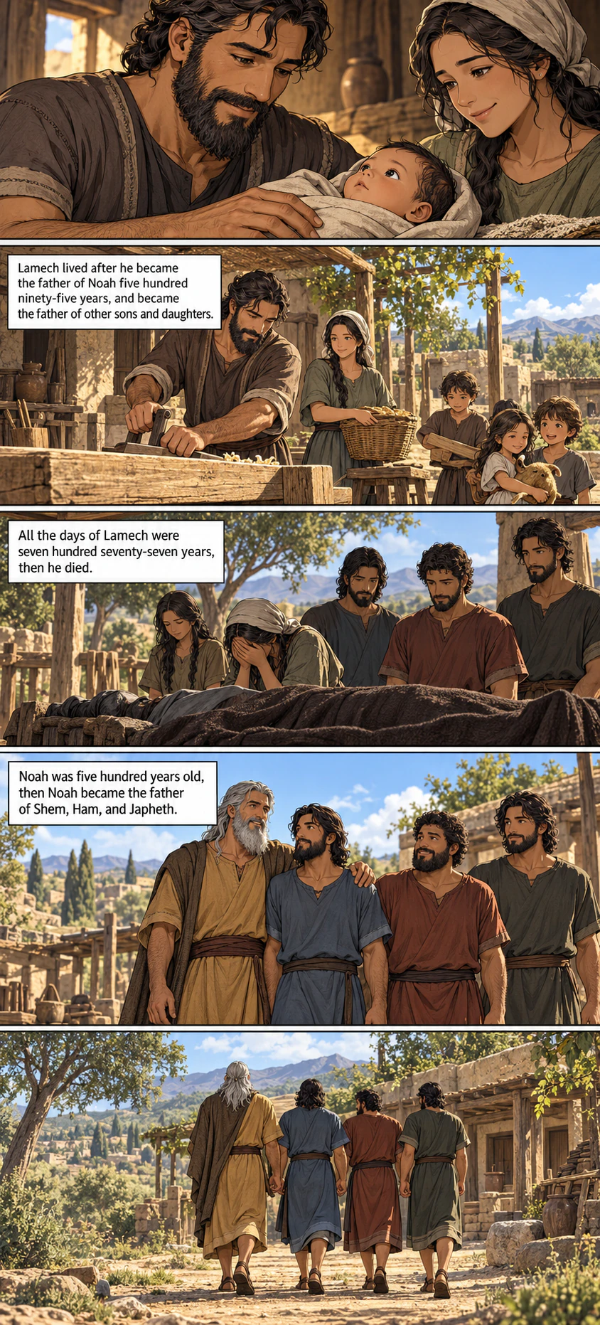 Genesis 5, illustrated section 7 of 7